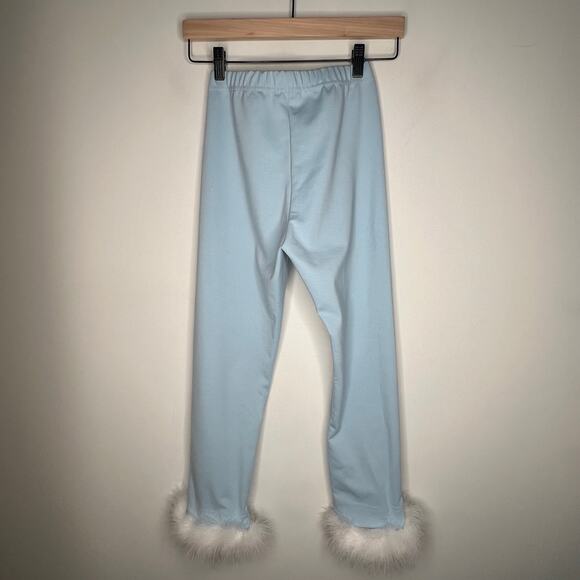 Sleeper Light Blue Feather Leggings Size Small - Picture 5 of 8